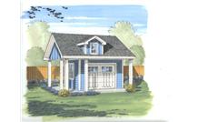 This is the front elevation of these shed plans.