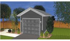 This is a computerized rendering of these Garage Plans.