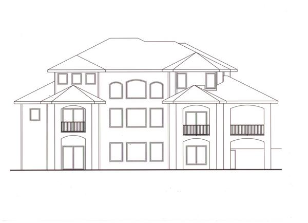 Home Plan Rear Elevation