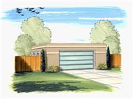This is an artist's rendering of these Garage Plans.
