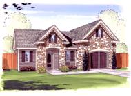 This is the front elevation of these Garage Plans.