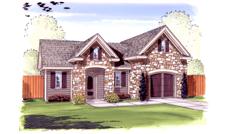 This is the front elevation of these Garage Plans.