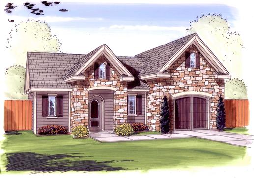 This is the front elevation of these Garage Plans.