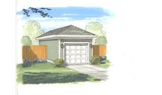 This is a front elevation of these garage plans.