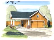 This is an artist's rendering of these Garage Plans.