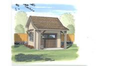 This is an artist's rendering of these shed plans.