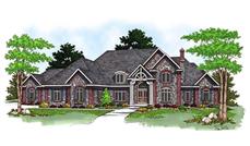 Luxury Homeplans AM-69301 color rendering.