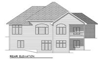 Home Plan Rear Elevation