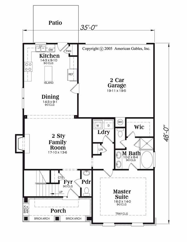 House Plan Chastain Main Floor Plan