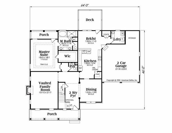 House Plan Stratford Main Floor Plan