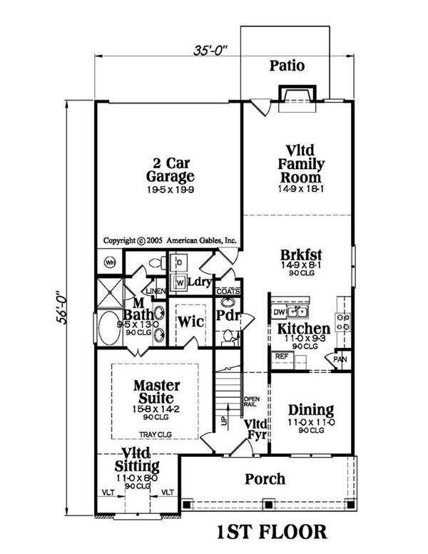House Plan AG-Alexandria Main Floor Plan