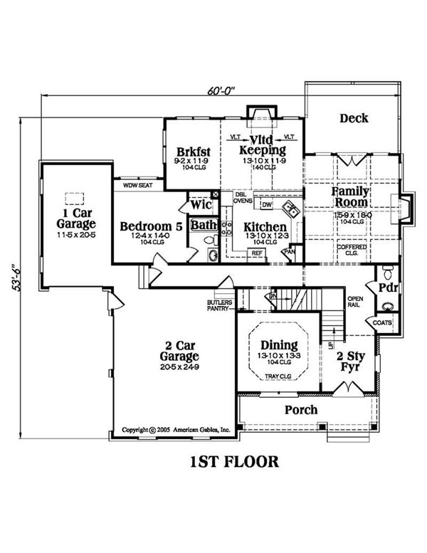 House Plan AG-Bradford Main Floor Plan