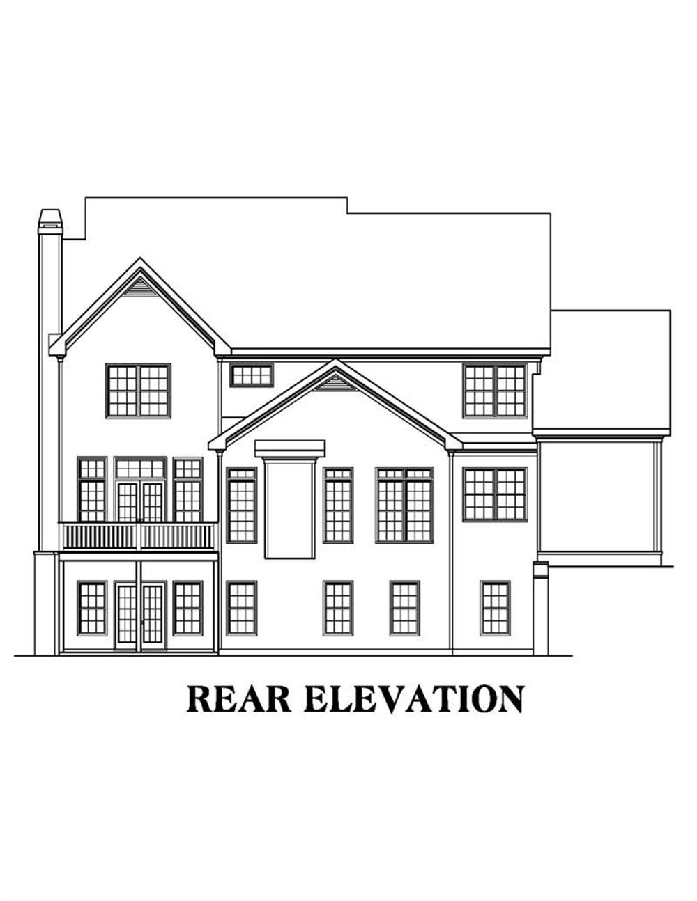 House Plan AG-Magnolia Rear Elevation