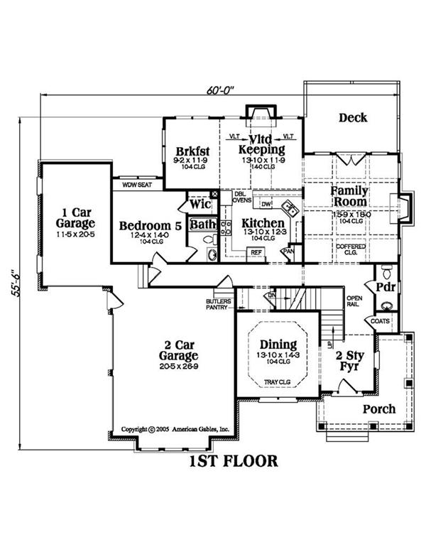 House Plan AG-Magnolia Main Floor Plan
