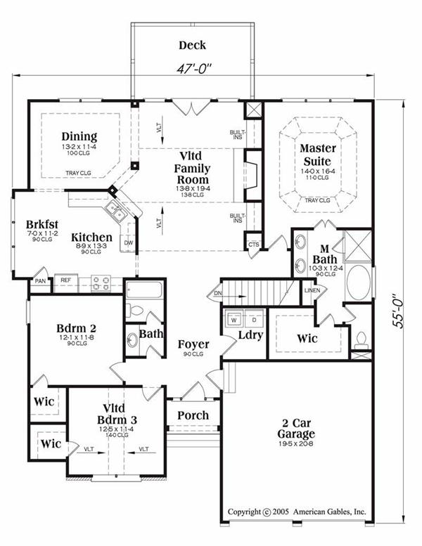 House Plan Morningside Main Floor Plan