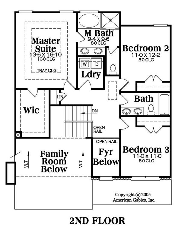 House Plan AG-Barrett Second Floor Plan