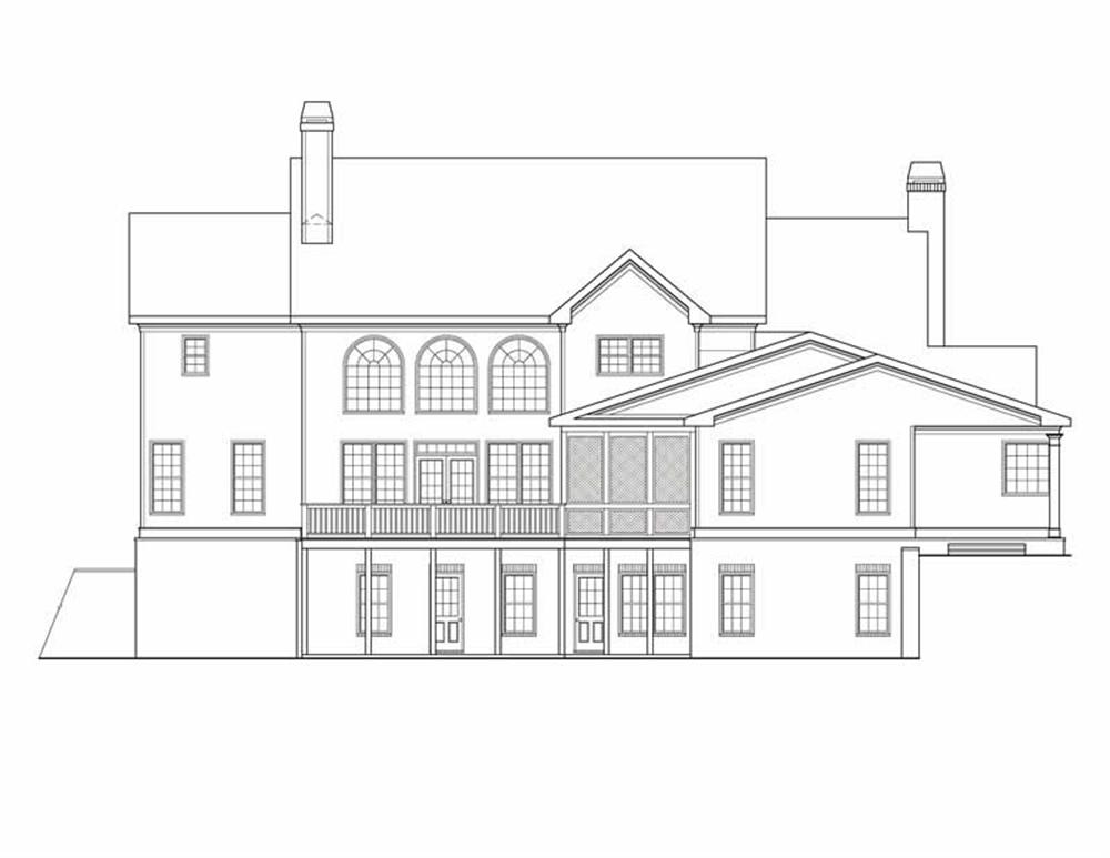 House Plan Dunwoody Rear Elevation