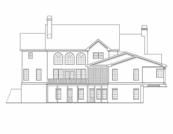House Plan Dunwoody Rear Elevation