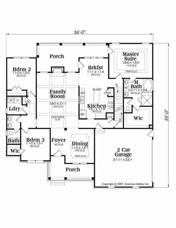 House Plan Madison Main Floor Plan
