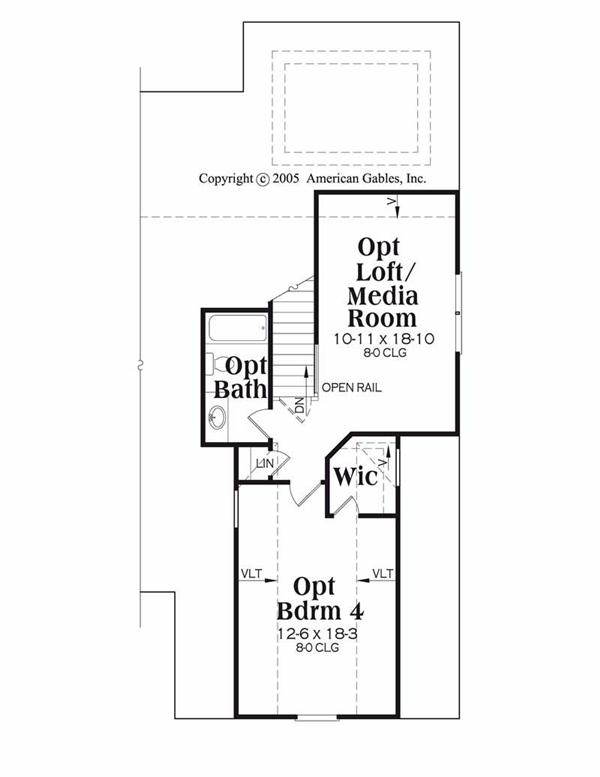 House Plan Madison Second Floor Plan