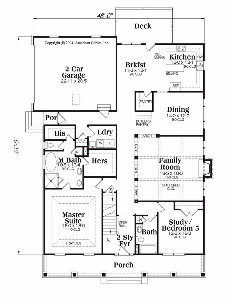 House Plan Greystone Main Floor Plan