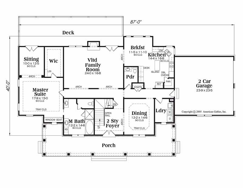 House Plan Kingston Main Floor Plan