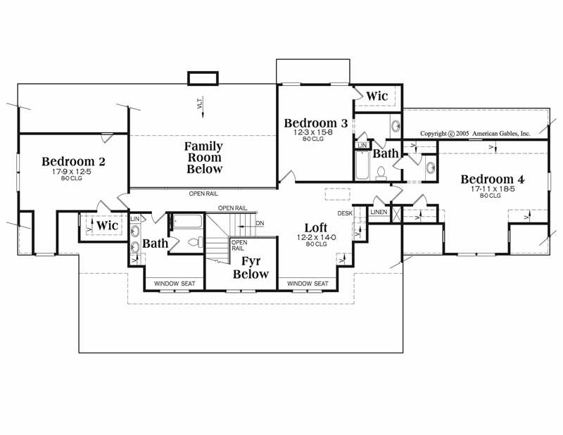 House Plan Kingston Second Floor Plan