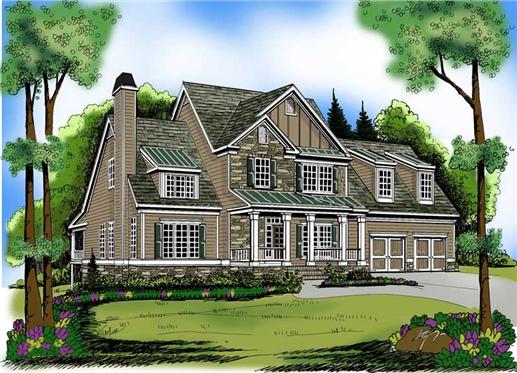 Main image for traditional house plan # 17028