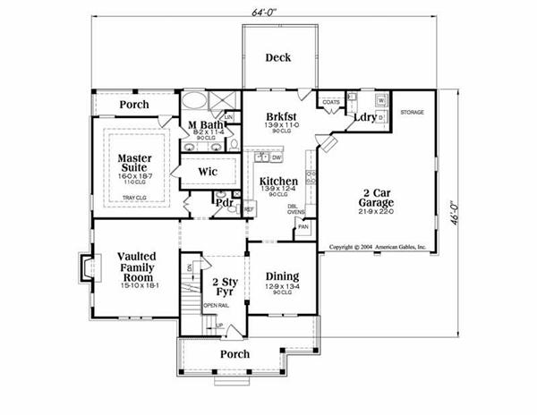 House Plan Jackson Main Floor Plan