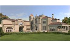 Color Rendering for Luxury Home Plans.