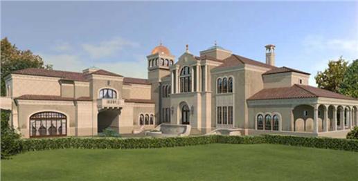 Color Rendering for Luxury Home Plans.
