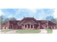 Luxury Home Plans Color Rendering.