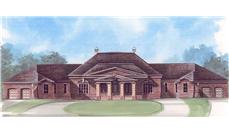 Luxury Home Plans Color Rendering.