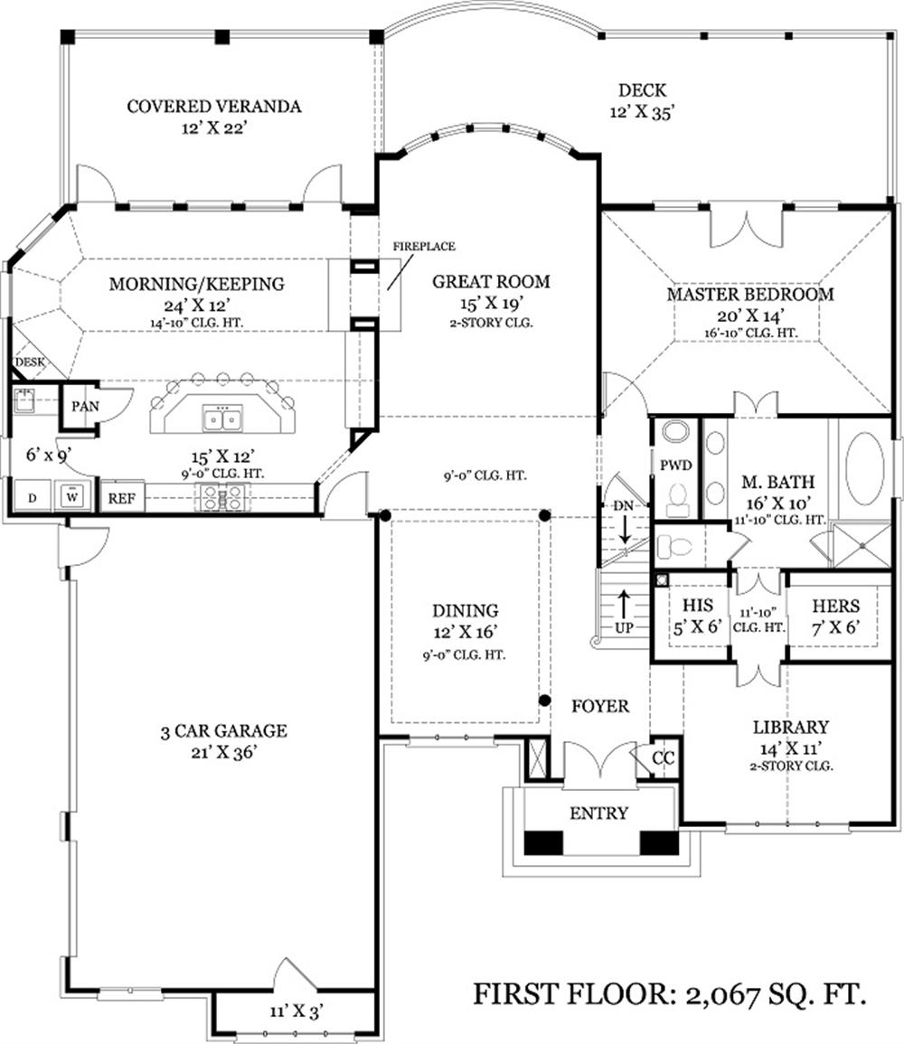 106-1108 house plan main level