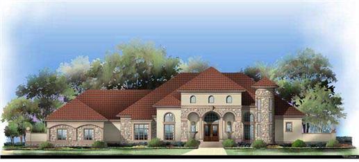 This is a computer rendering of these Luxury Homeplans.