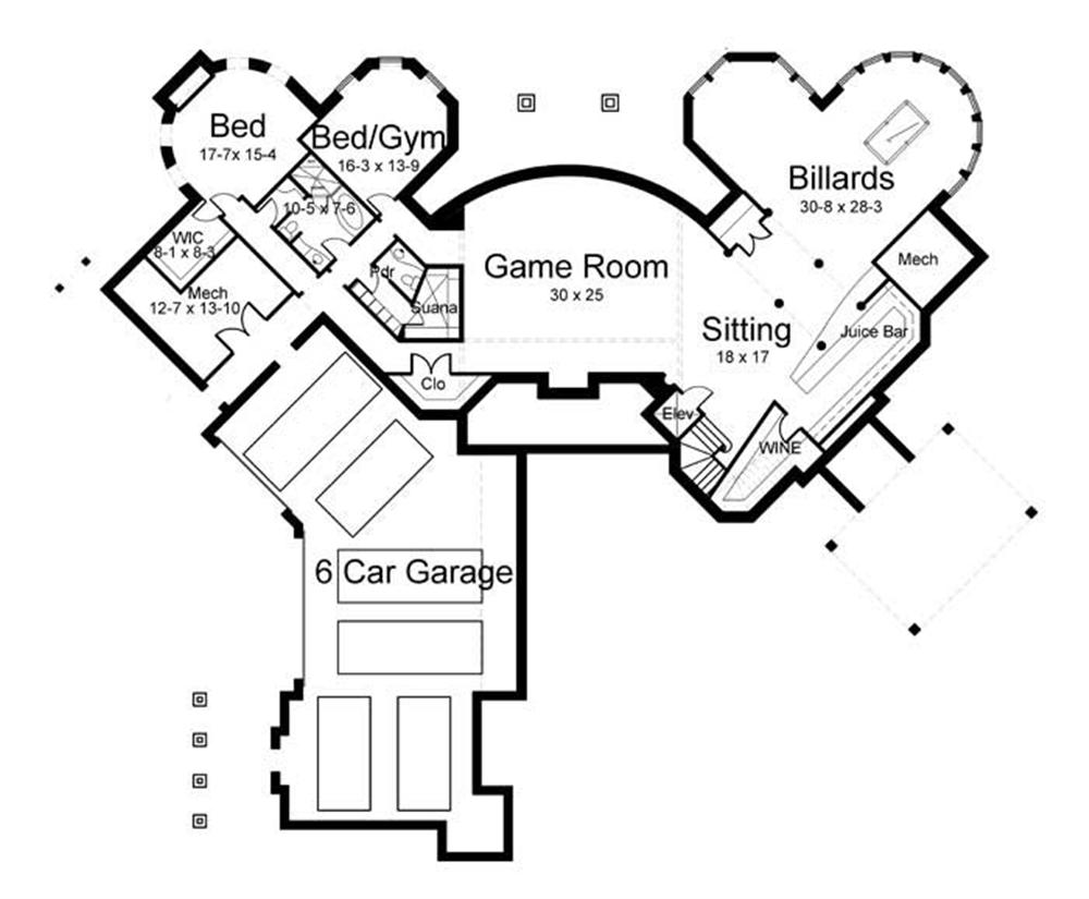 Floor Plan Basement (Alternate)