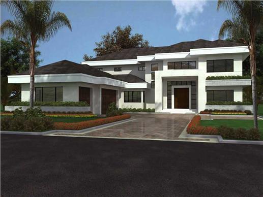 Color Rendering for Luxury houseplans.