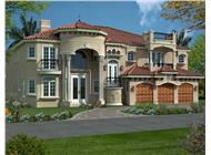 Front Elevation for AA6116-0515 luxury house plans.