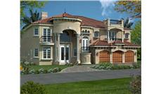 Front Elevation for AA6116-0515 luxury house plans.