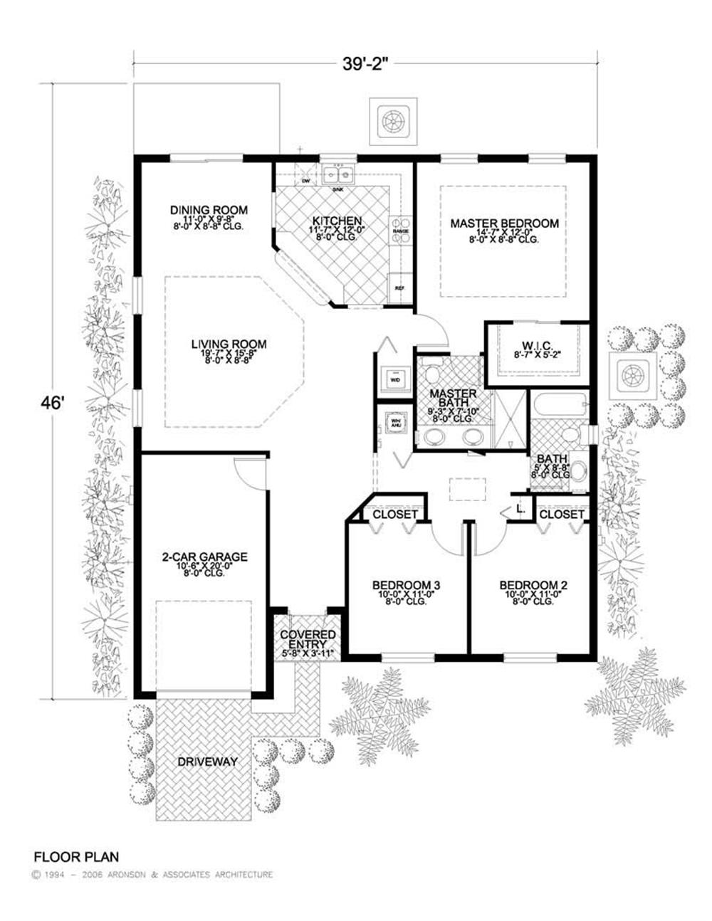 House Plan AA-1453-0316 Main Floor Plan