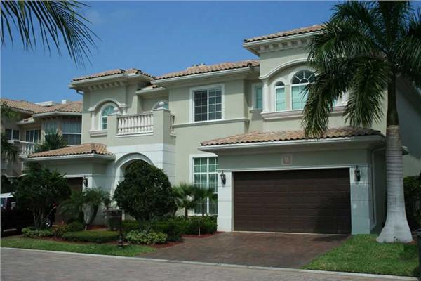 This image shows the front elevation of these Mediterranean Home Plans, Luxury House Plans.