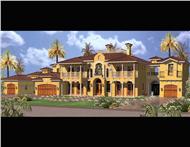 Luxury house plans AA6904-035 color rendering.