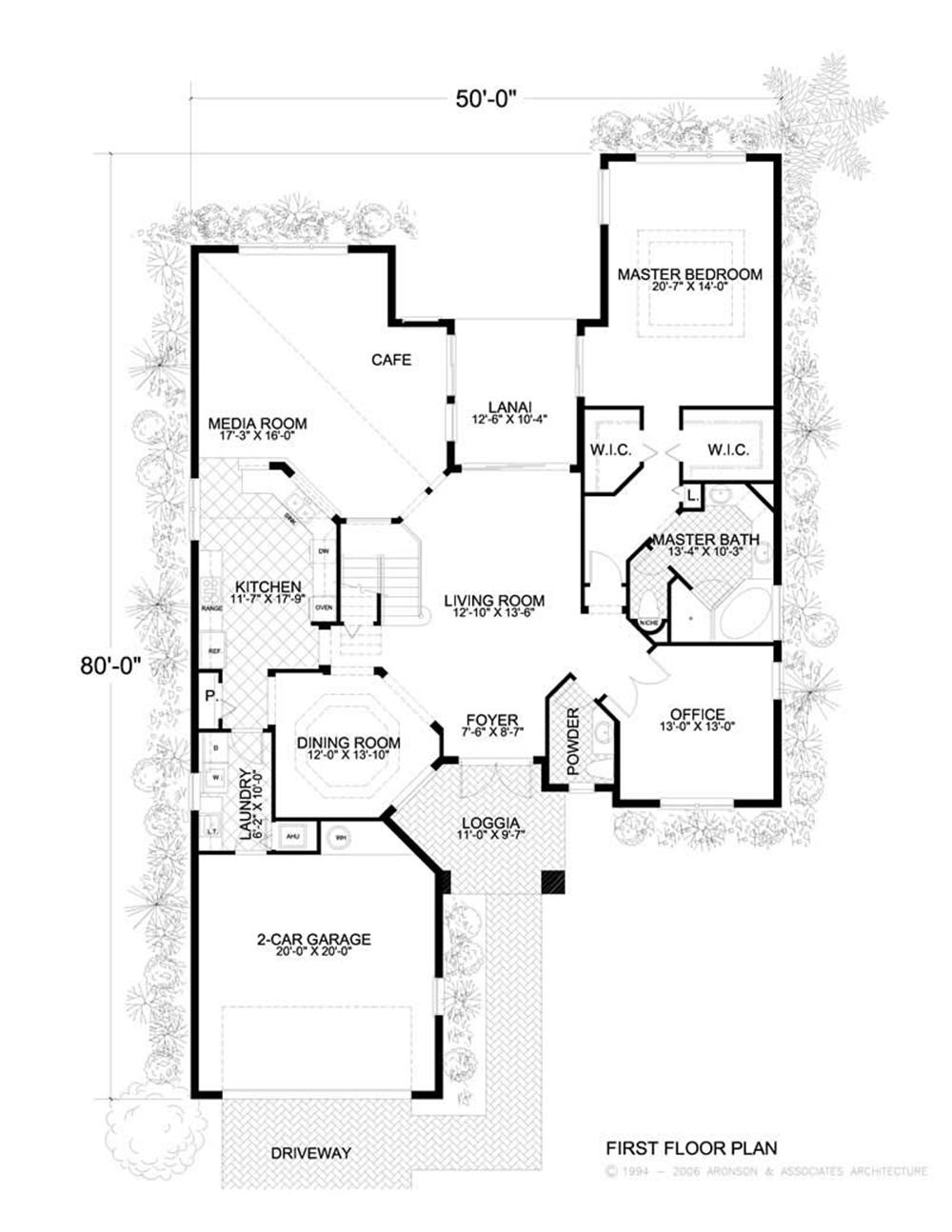 This image shows the living and dining areas on the first floor.