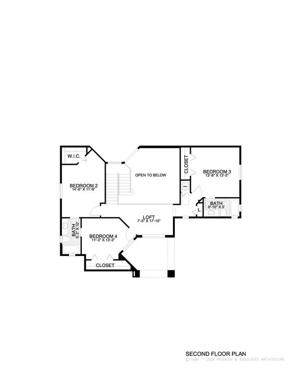 This image shows the living areas on the second floor.