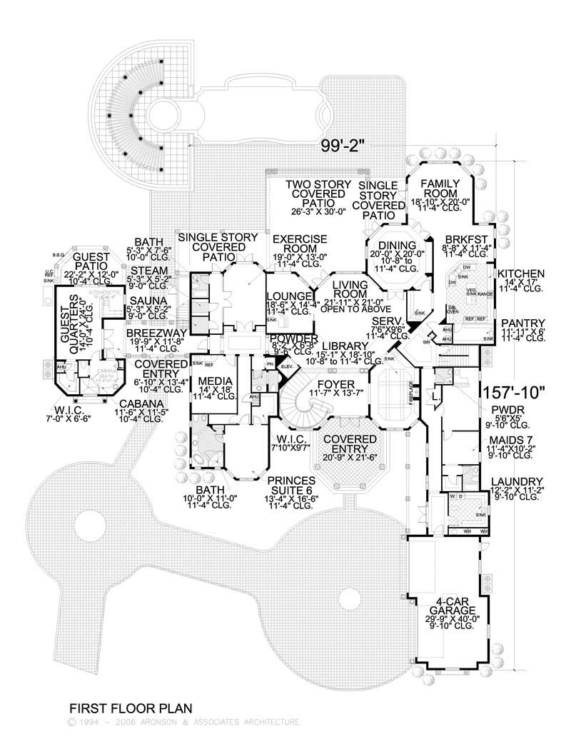 This image shows the living and dining areas of the main floor plan.