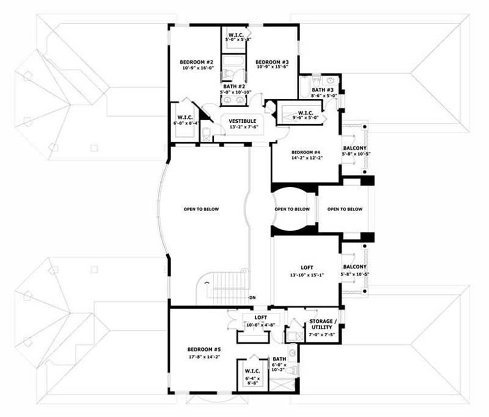 SECOND LEVEL FLOOR PLAN