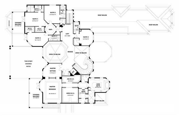 SECOND LEVEL FLOOR PLAN