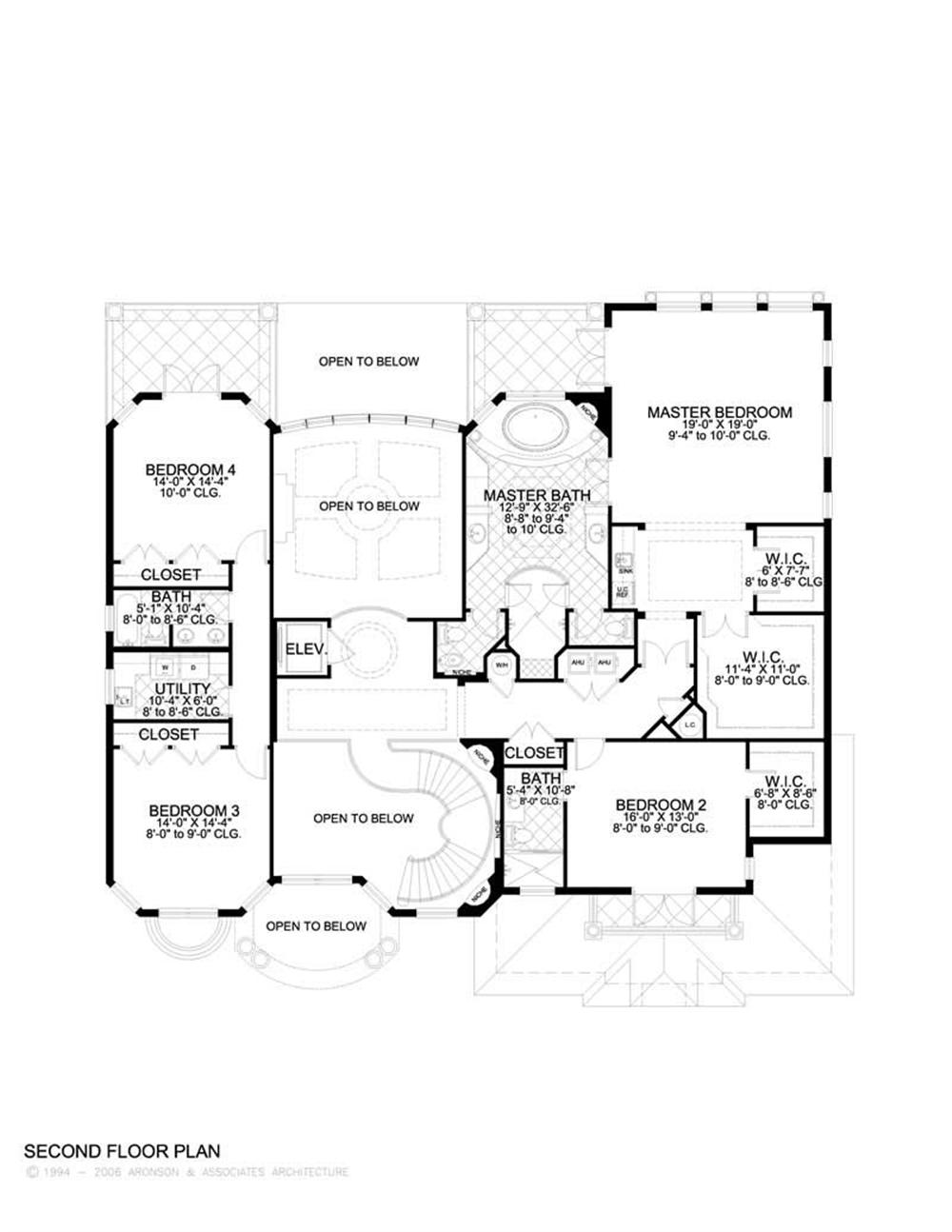 This image shows the living areas of the upper floor.