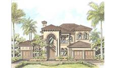 Luxury House Plans color rendering.
