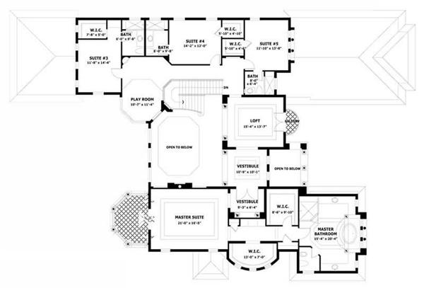 SECOND LEVEL FLOOR PLAN